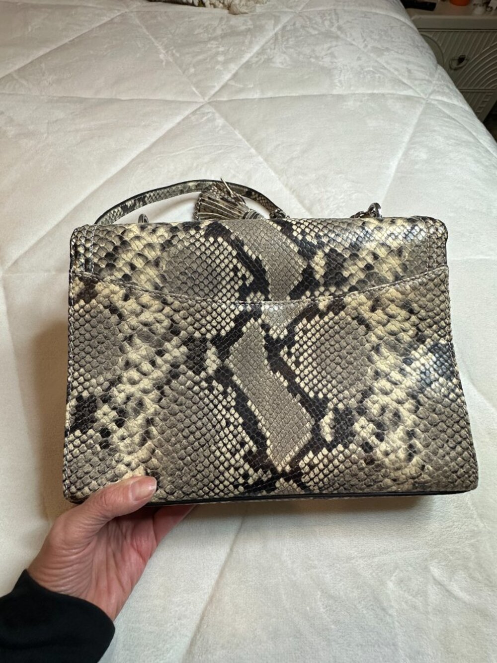 Tory Burch snakeskin leather crossbody - Picture 3 of 6